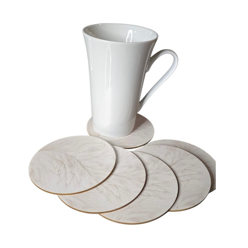 Coasters - feathers (pack of 6)
