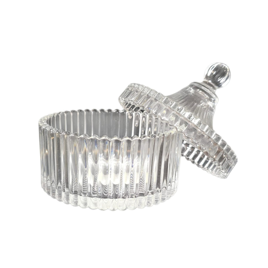 Chrystal glass pot large