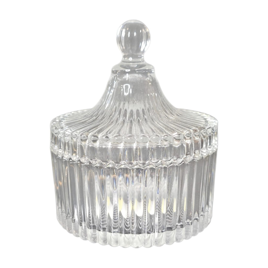 Chrystal glass pot large