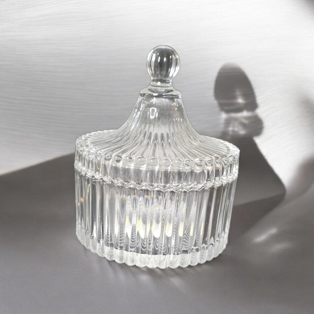 Chrystal glass pot large