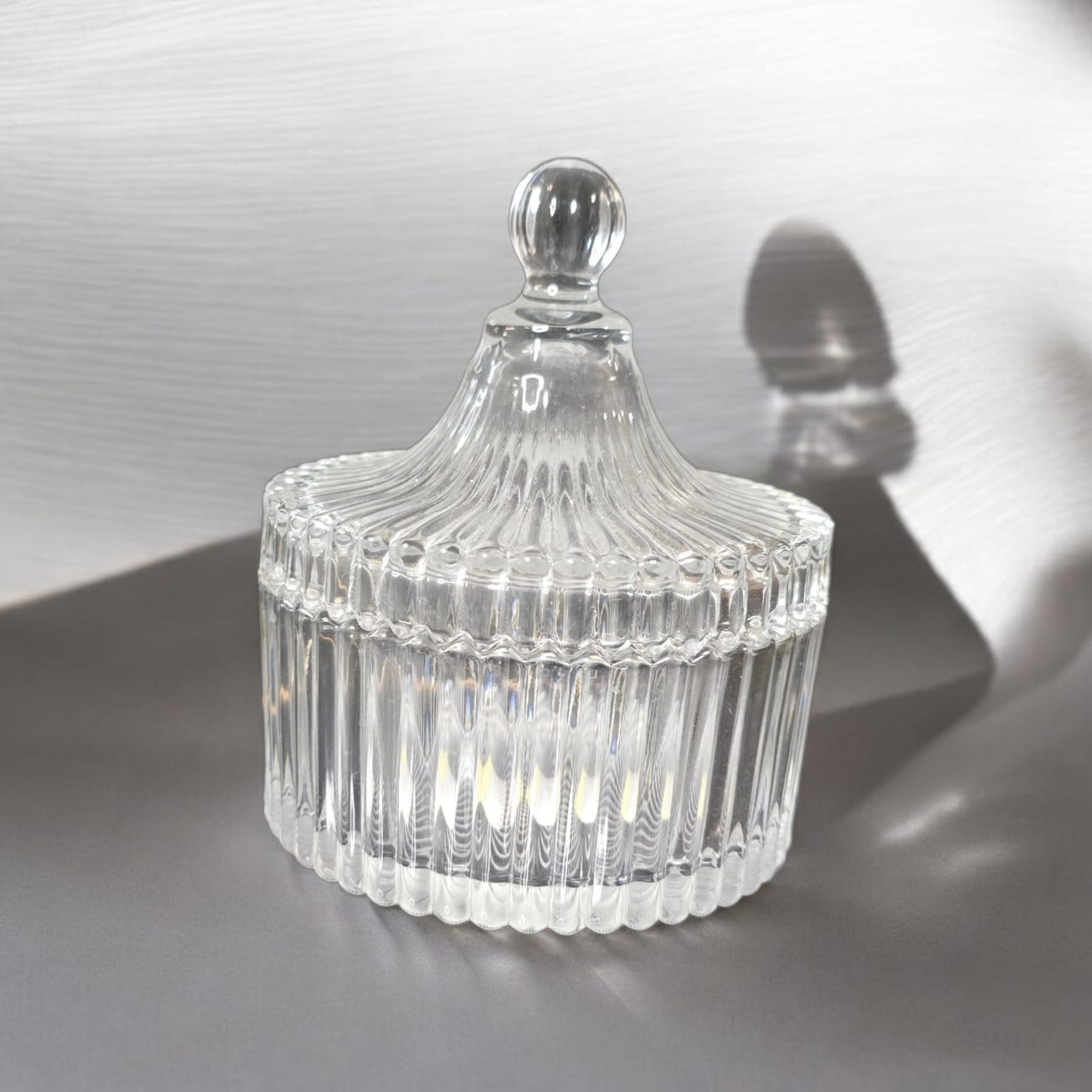 Chrystal glass pot large