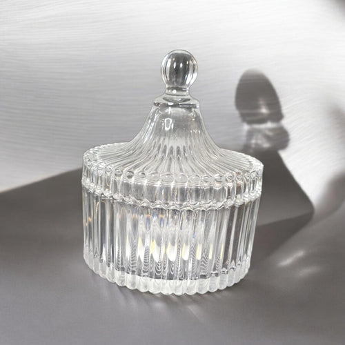 Chrystal glass pot large