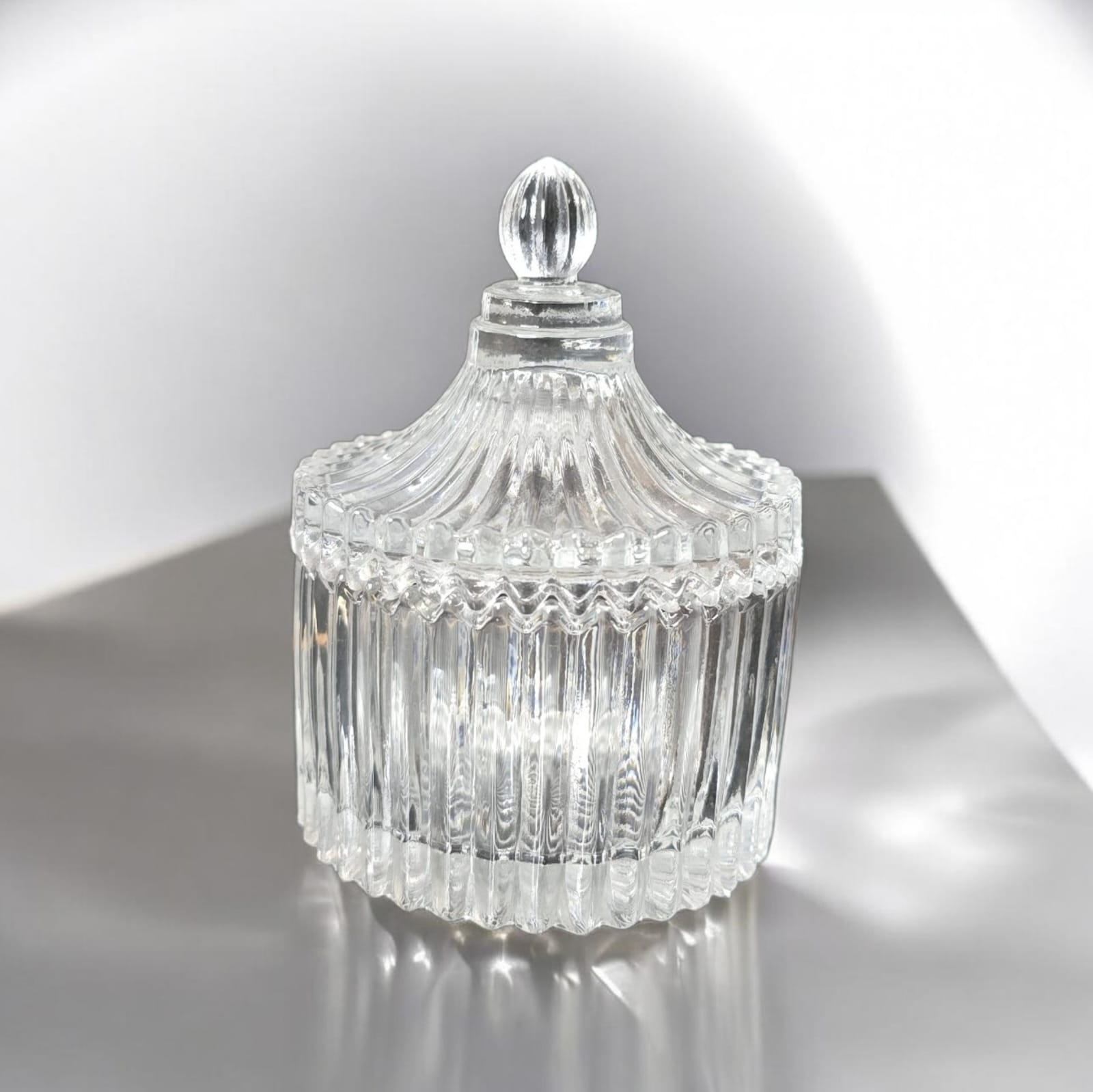 Chrystal glass pot small