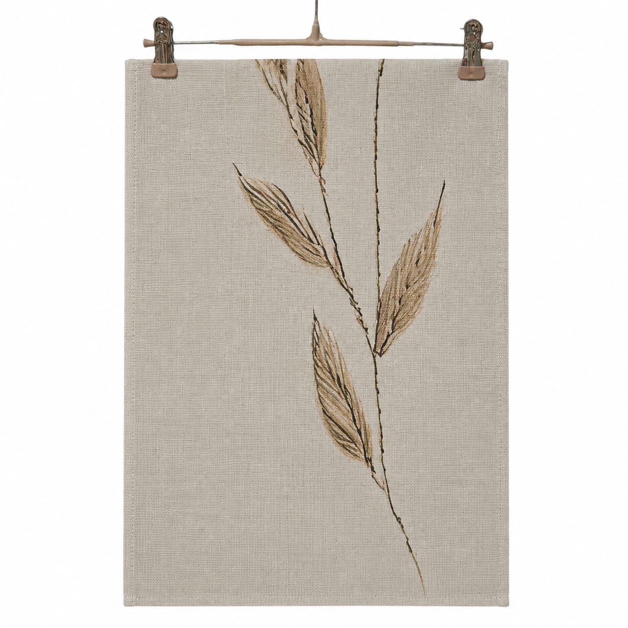 Table runner bohemian style - leaf pattern