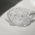 Clear Glass Lotus Bowl