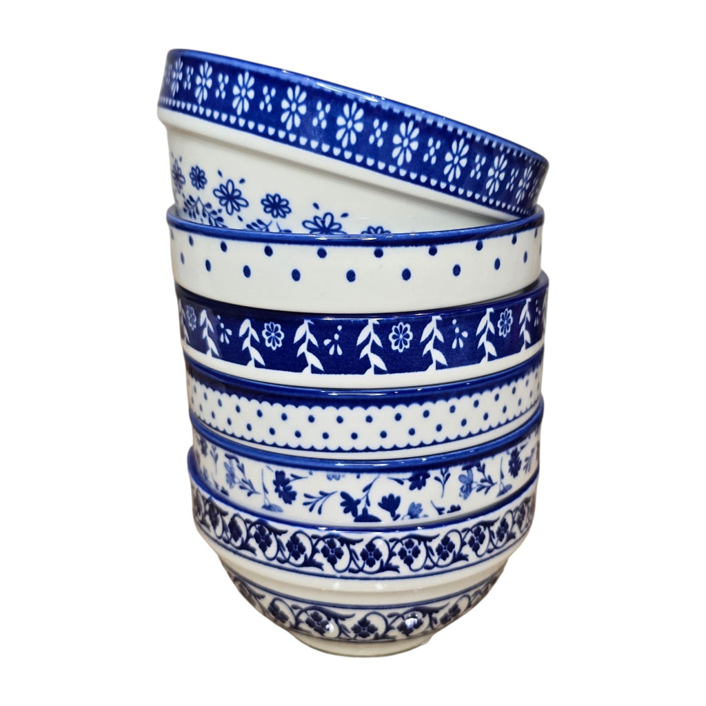 Blue bowl set (6)