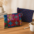 patterned fabric pouch