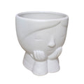 Porcelain face pot