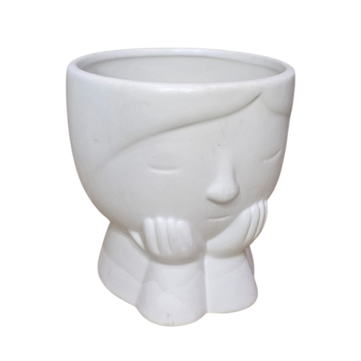 Porcelain face pot