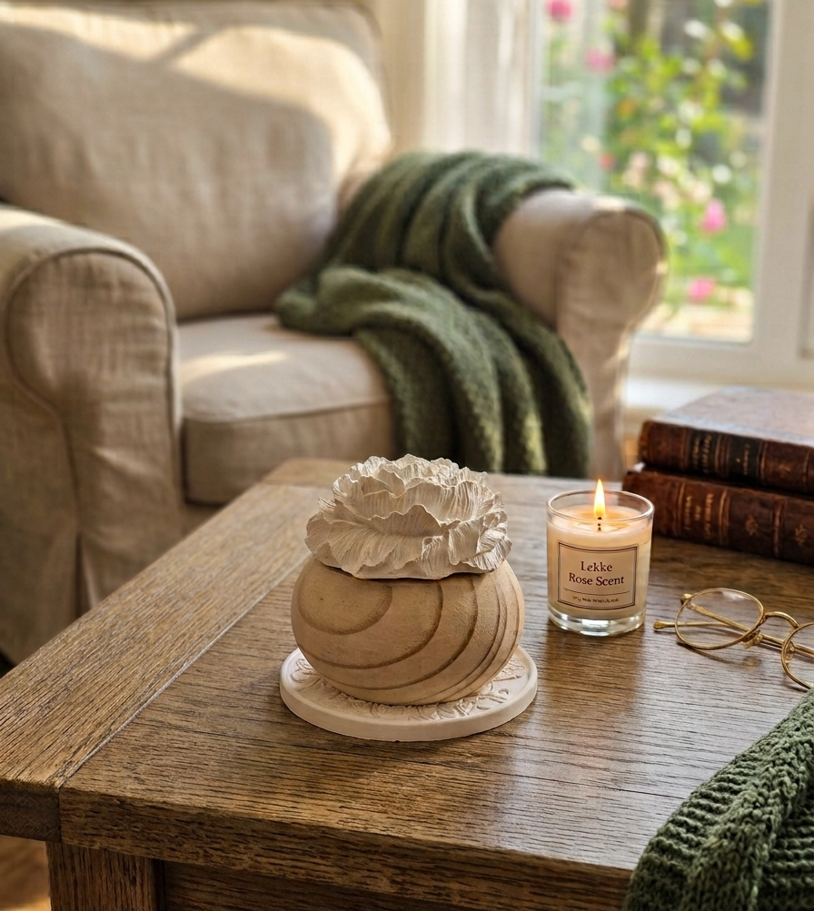 Wooden rose diffuser