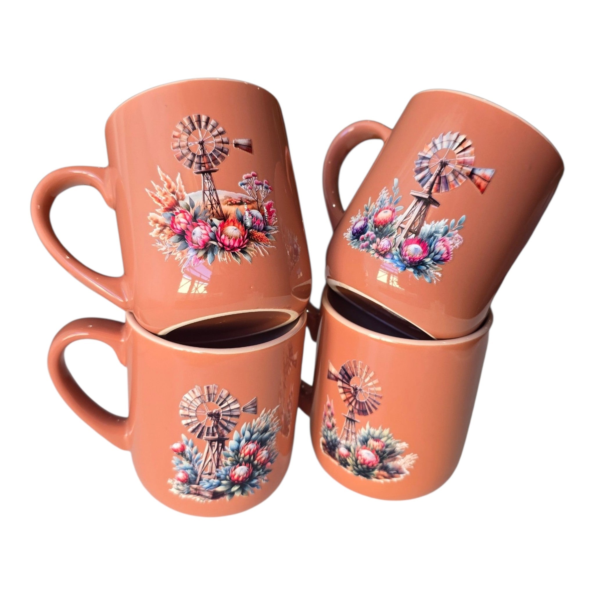 windpomp mugs set 6