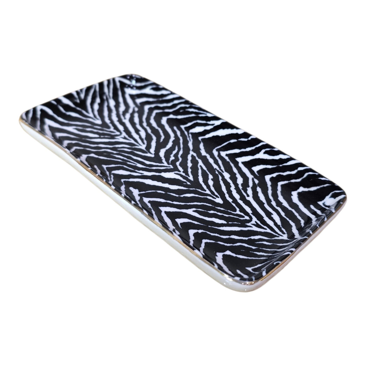 Ceramic rectangular plate
