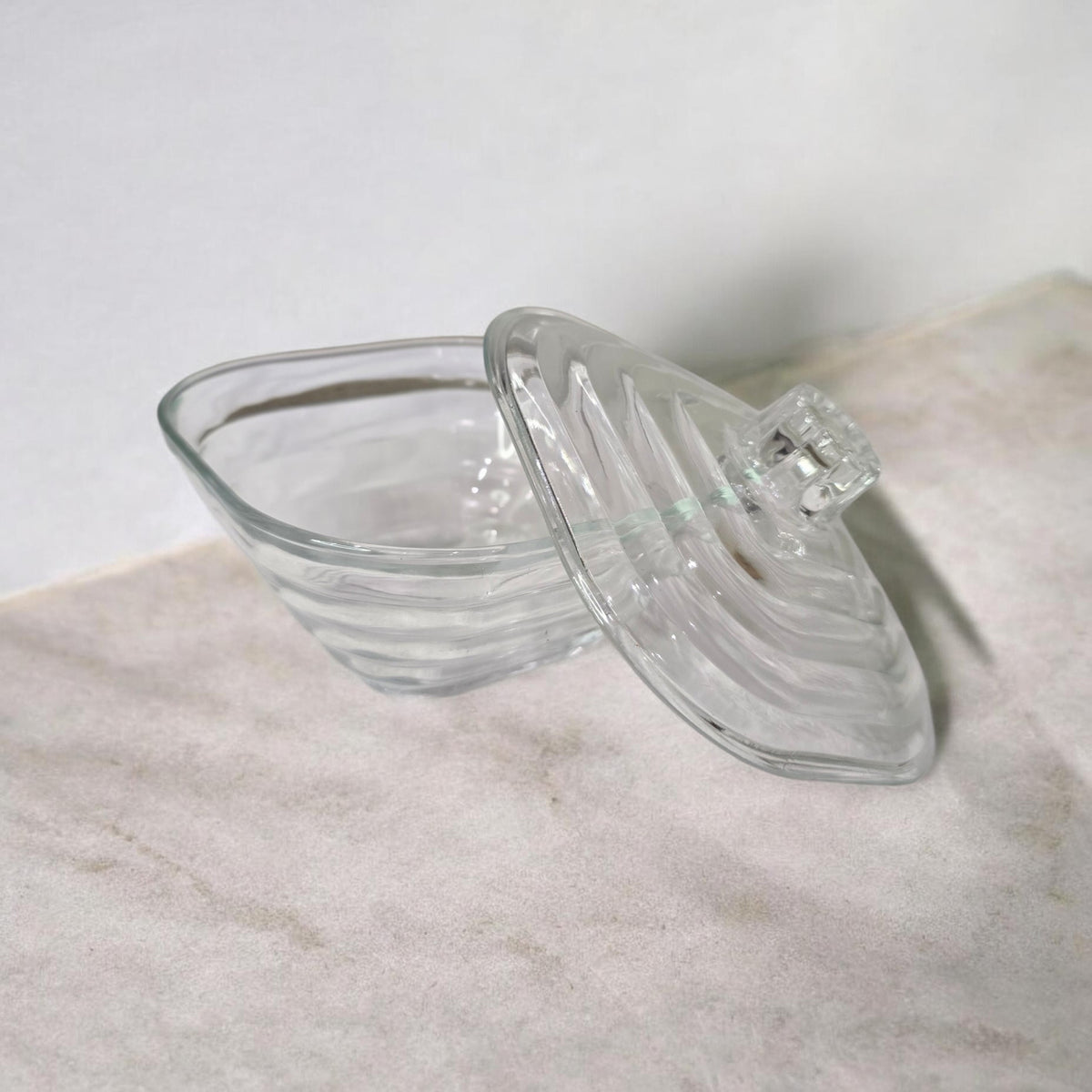Clear Glass Square Jar