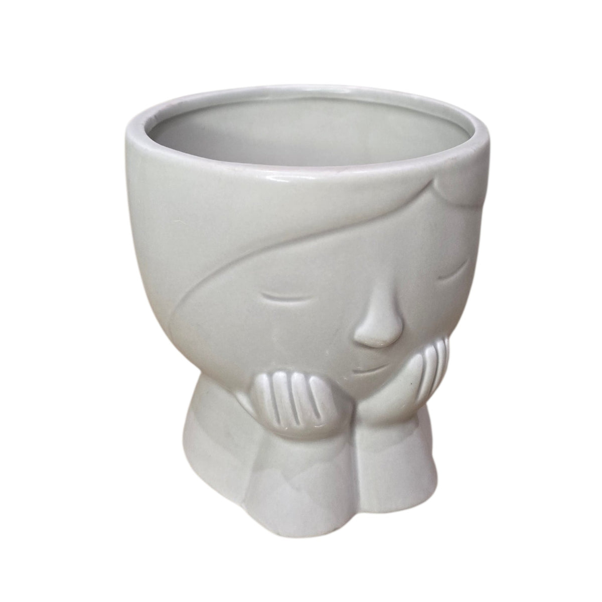 Porcelain face pot