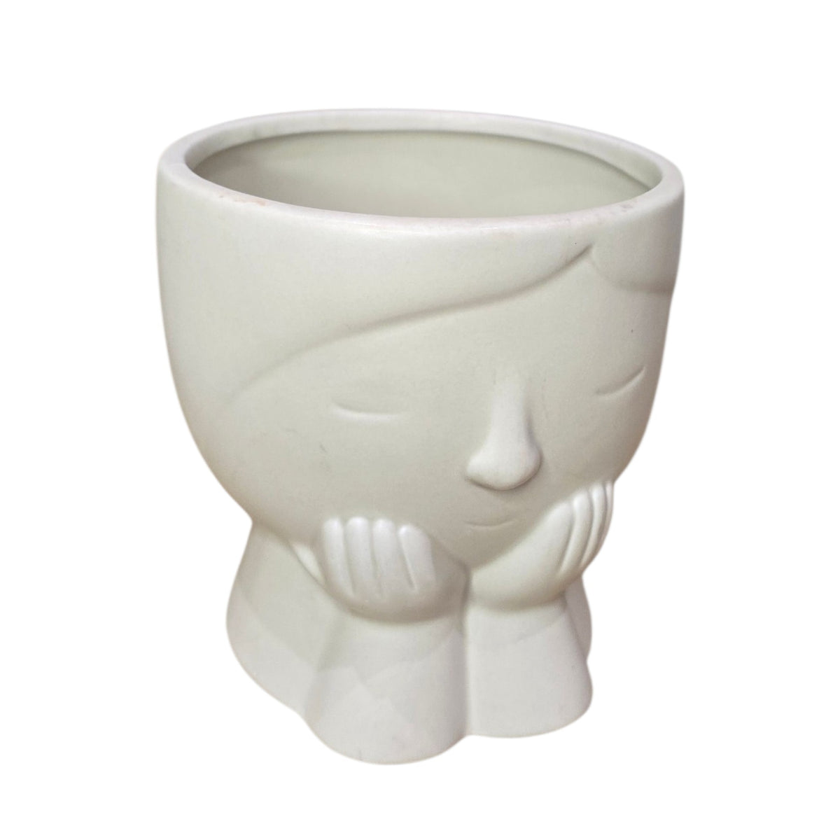 Porcelain face pot