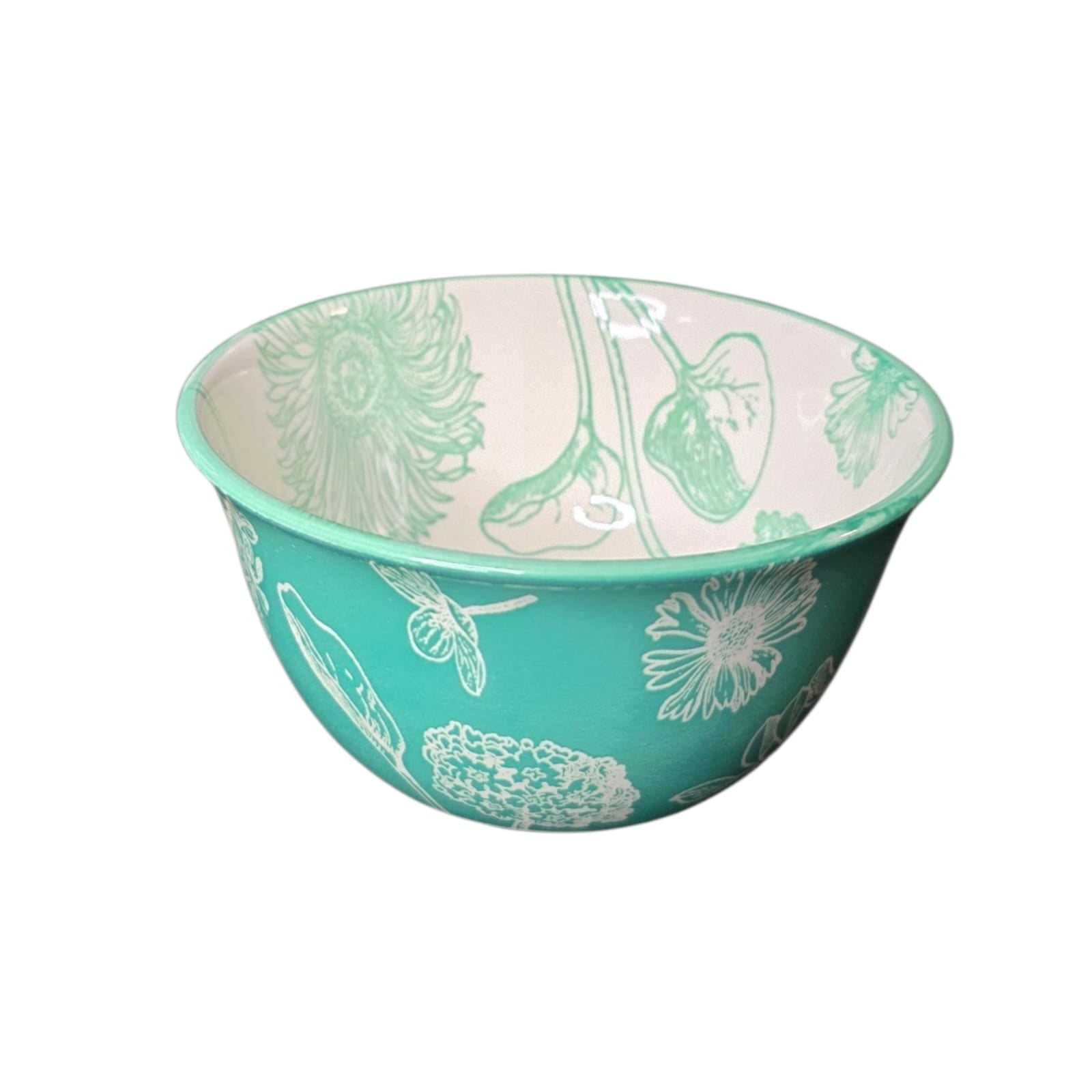 Printed bowl - Turquoise