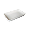 White rectangular plate