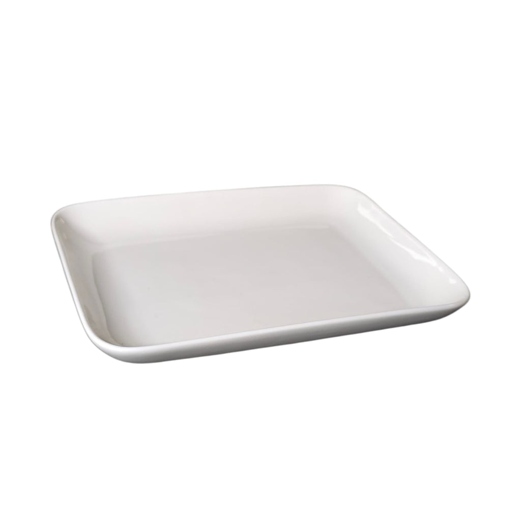 White rectangular plate