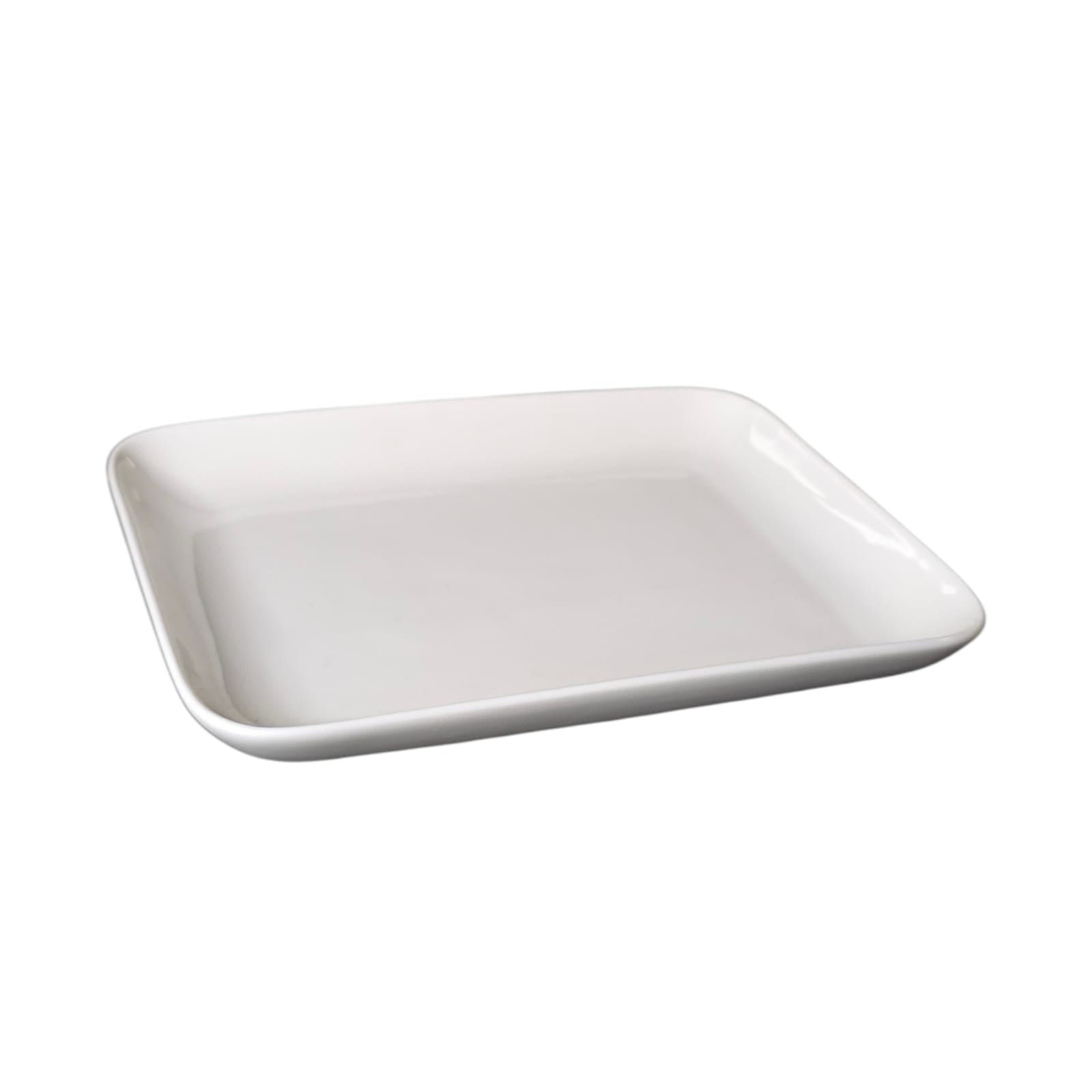 White rectangular plate
