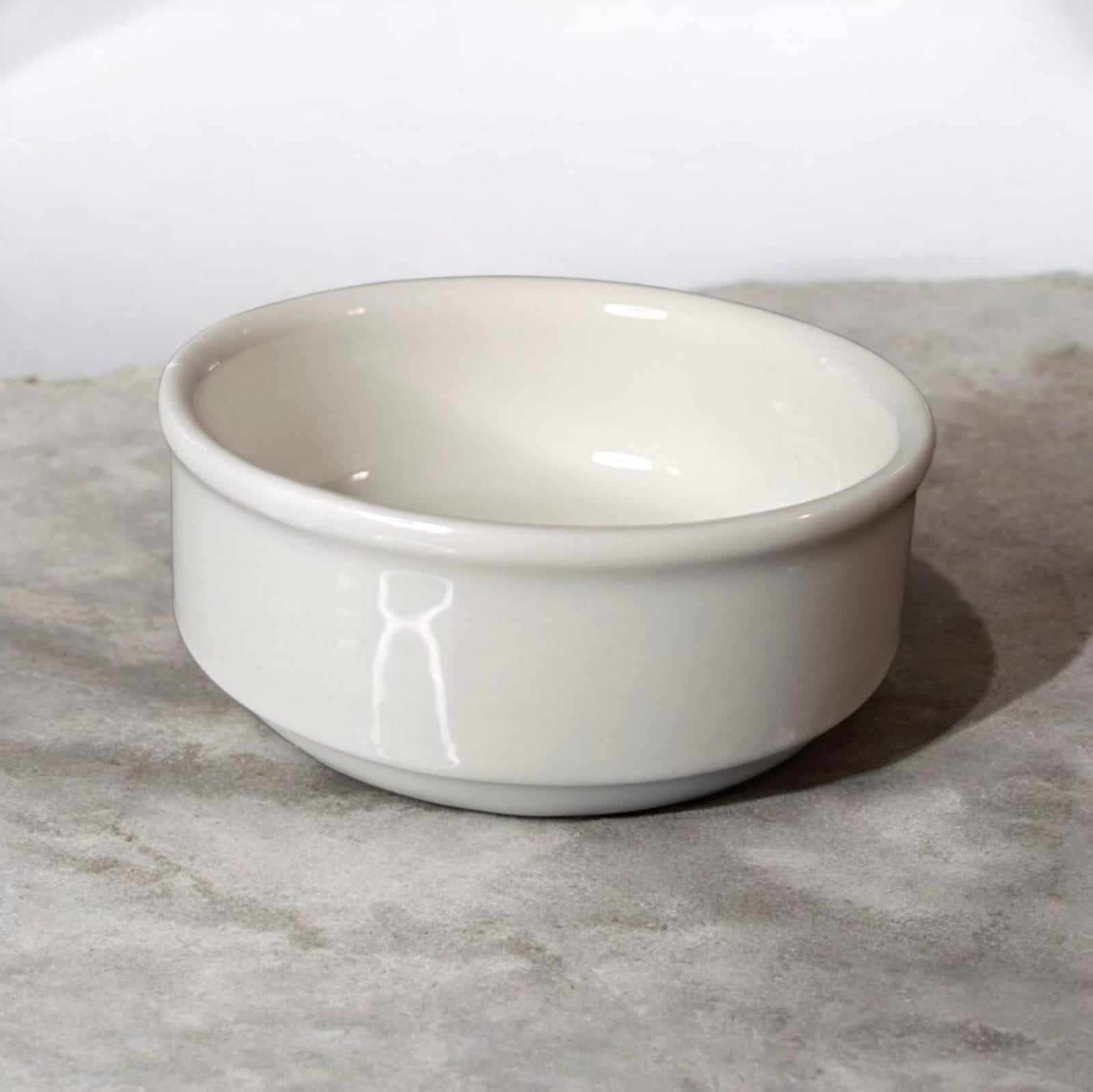 white round sauce bowl small